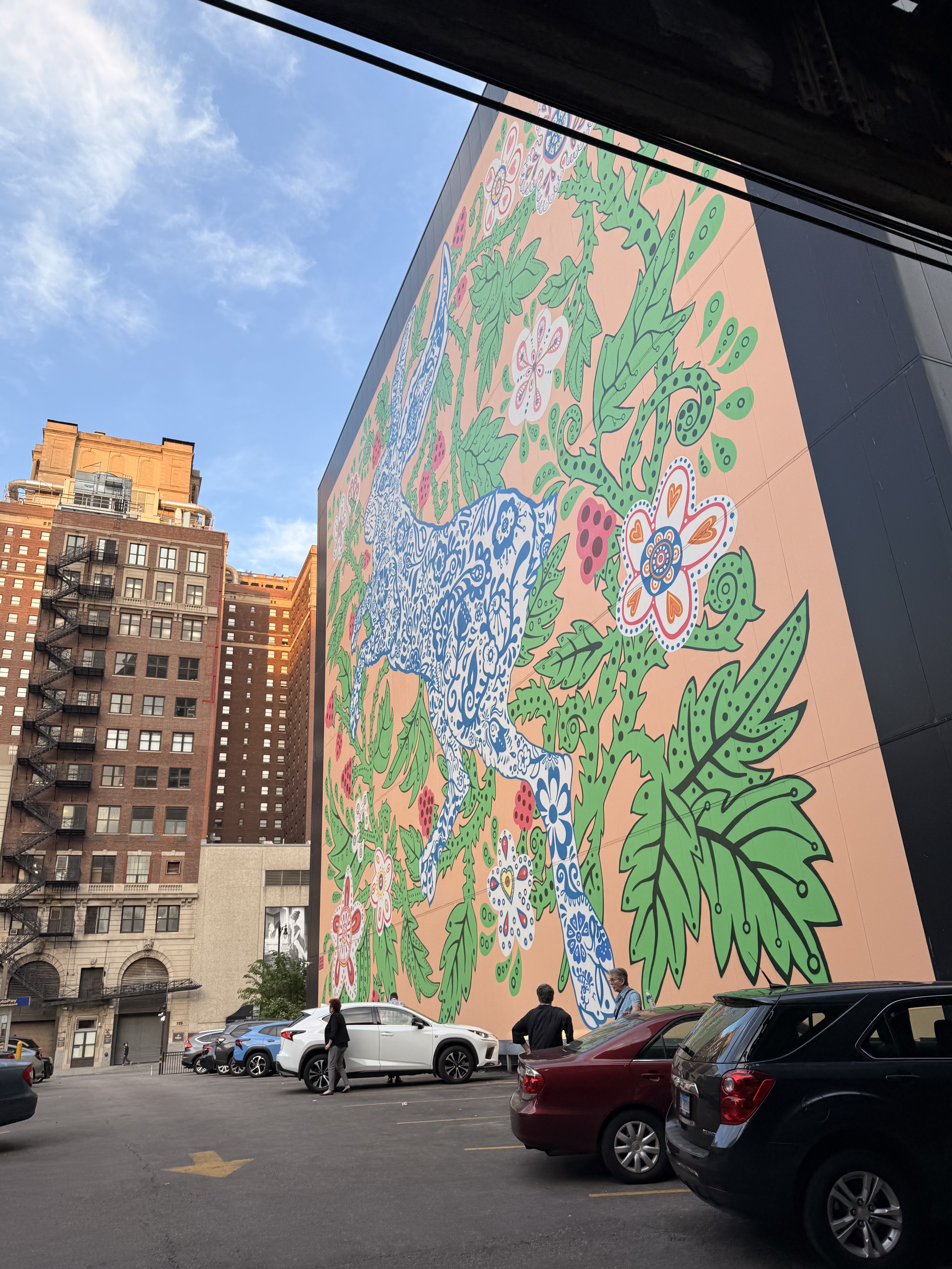 Large street art mural on a Chicago building